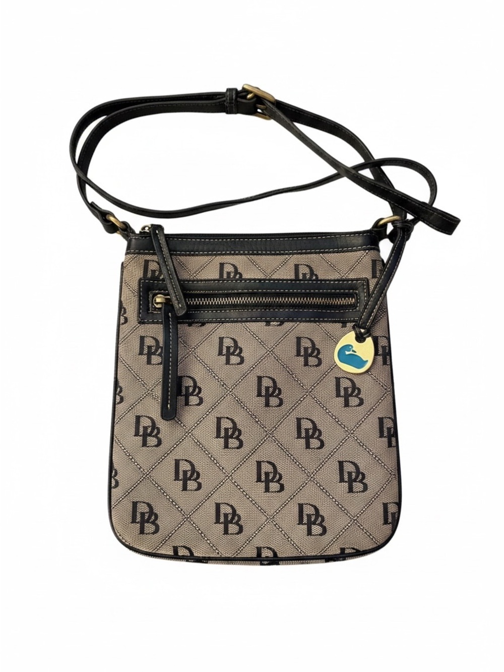 Dooney & Bourke Crossbody Bag in Beige and Black quiet luxury eclectic grandpa